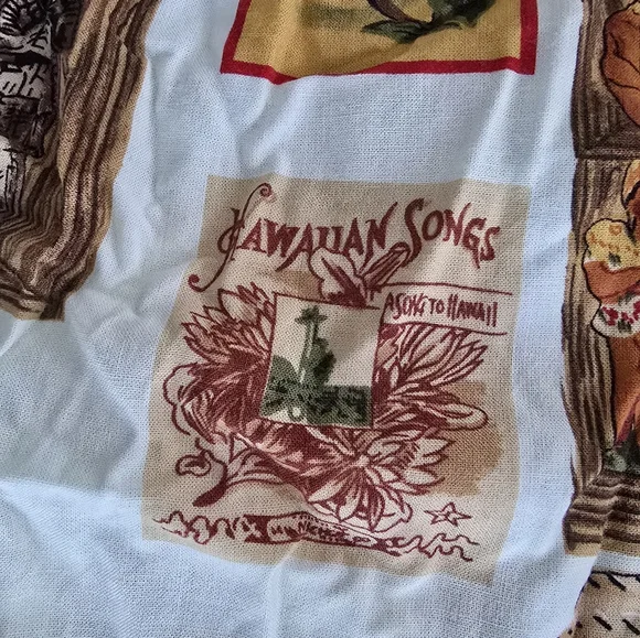 Vintage-Inspired Pacific Blue Graphic Hawaiian Button-Down Shirt - XXL - Picture 4 of 5